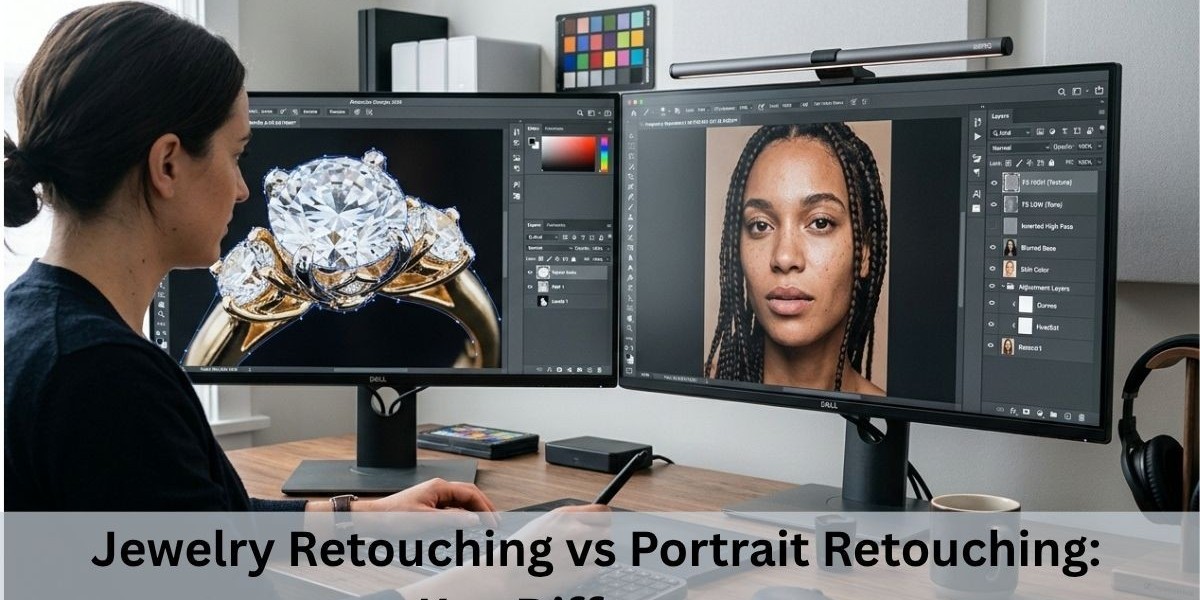Jewelry Retouching vs. Portrait Retouching: Techniques, Tools, and Pricing Compared
