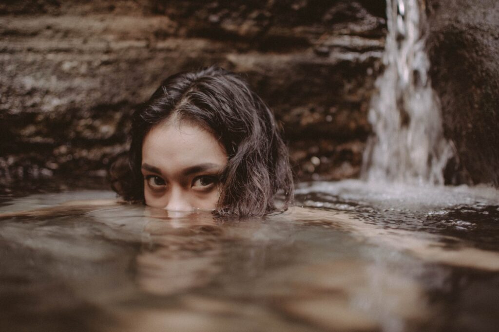 woman in water